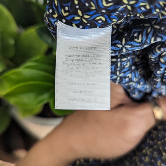 Talbots | 14 | Patterned Pull On Drawstring Pant - Picture 10 of 10